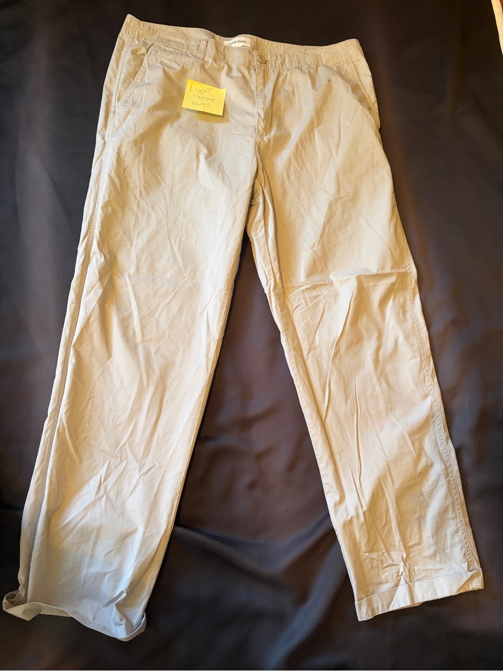 Calvin Klein Men's Light Khaki Chino Pants